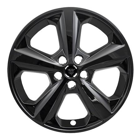 Coast2Coast 18", 5 Spoke, Gloss Black, Plastic, Set Of 4, Not Compatible With Steel Wheels IMP429BLK